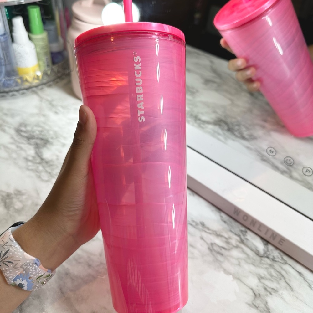 Starbucks Pink Swirl Tumbler